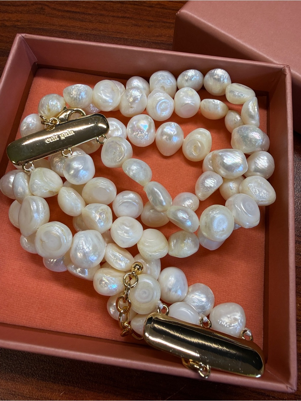 Cult Gaia Nora Pearl Choker Necklace Freshwater Keshi Wedding Bridal Classic - Picture 3 of 7